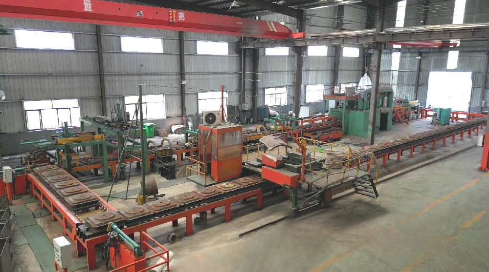 第二条自动化铁模生产线